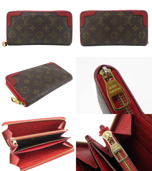 n48887 2 Louis Vuitton Monogram Zippy Wallet Retiro Long Wallet Three