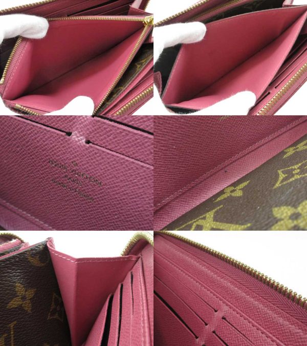 n48888 3 Louis Vuitton Zippy Wallet Retiro Long Wallet Rose Bruyere