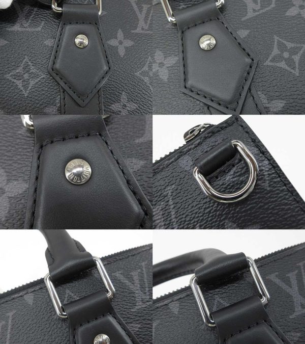 n48946 4 Louis Vuitton Monogram Eclipse Sac Plat 2WAY Bag Black