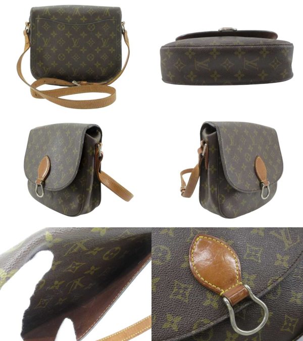 n48947 2 Louis Vuitton Monogram Saint Cloud GM Shoulder Bag Brown