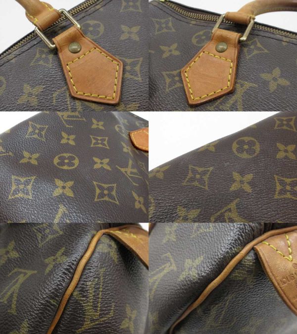 n48969 6 Louis Vuitton Monogram Speedy 30 Mini Handbag Brown