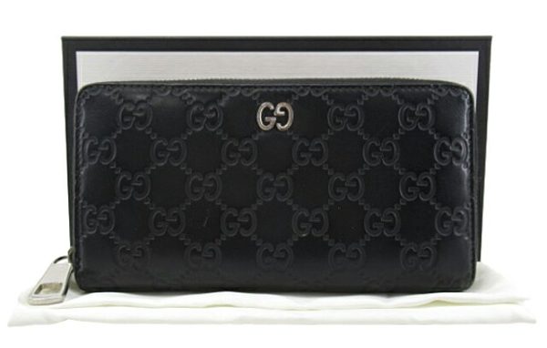 n49059 1 Gucci Guccisima Dorian Long Wallet Black