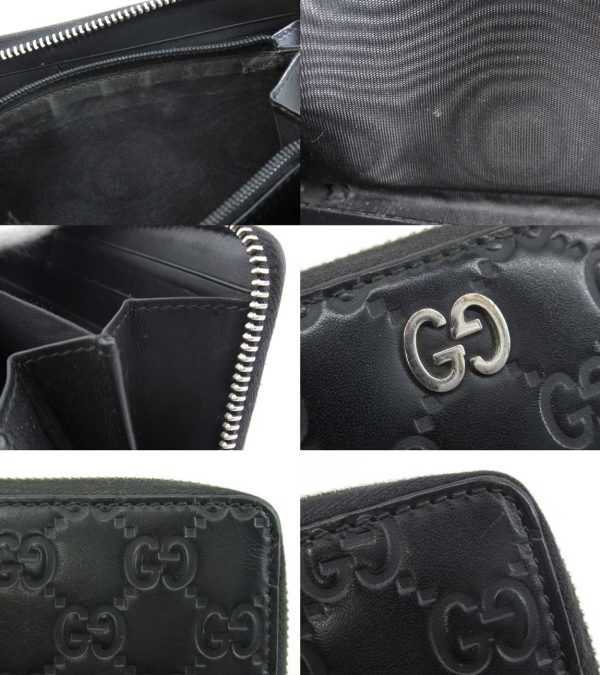 n49059 4 Gucci Guccisima Dorian Long Wallet Black