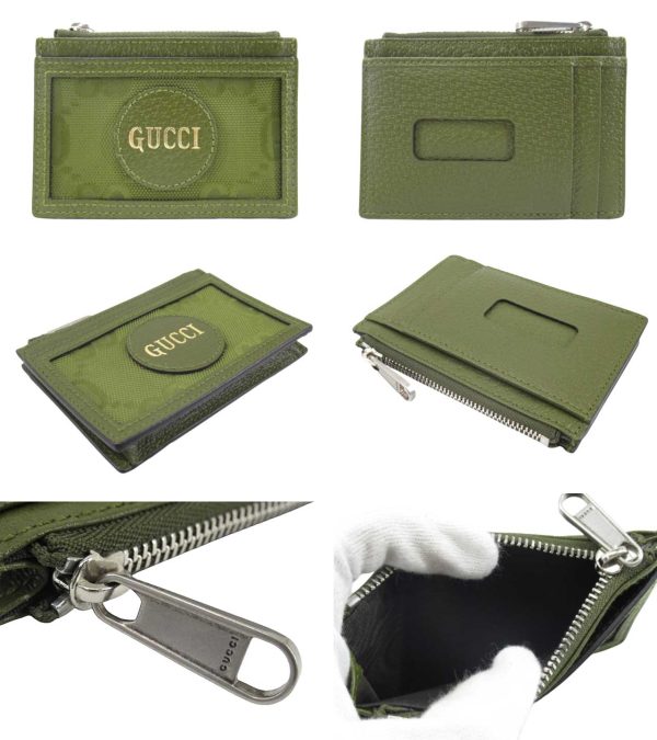 n49063 2 Gucci Off The Grid Coin Case Green