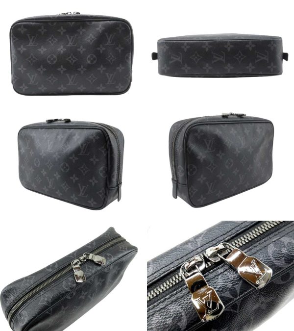 n49065 2 Louis Vuitton Eclipse Truth Toilette GM Clutch Black