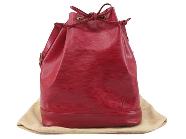 n49066 1 Louis Vuitton Epi Noe Shoulder Bag Castilian Red