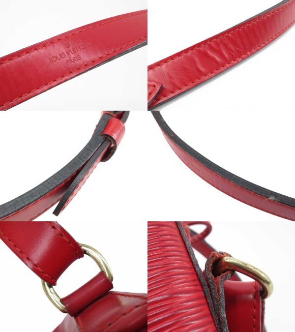 n49066 4 Louis Vuitton Epi Noe Drawstring Shoulder Bag Castilian Red