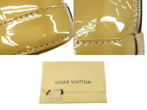 n49068 7 Louis Vuitton Vernis Alma BB 2WAY Shoulder Bag Dune