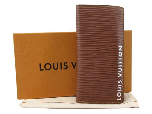 n49110 1 Louis Vuitton Epi Portefeuille Brazza NM Long Wallet Brown