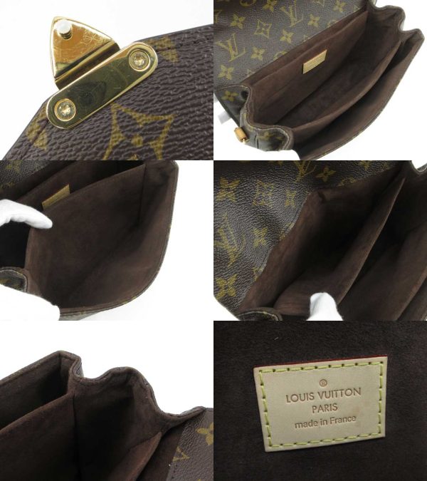 n49111 4 Louis Vuitton Monogram Pochette Metis MM Bag Brown