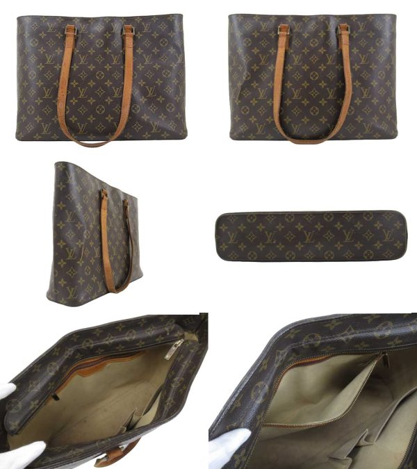 n49137 2 Louis Vuitton Monogram Luco Shoulder Tote Bag Brown