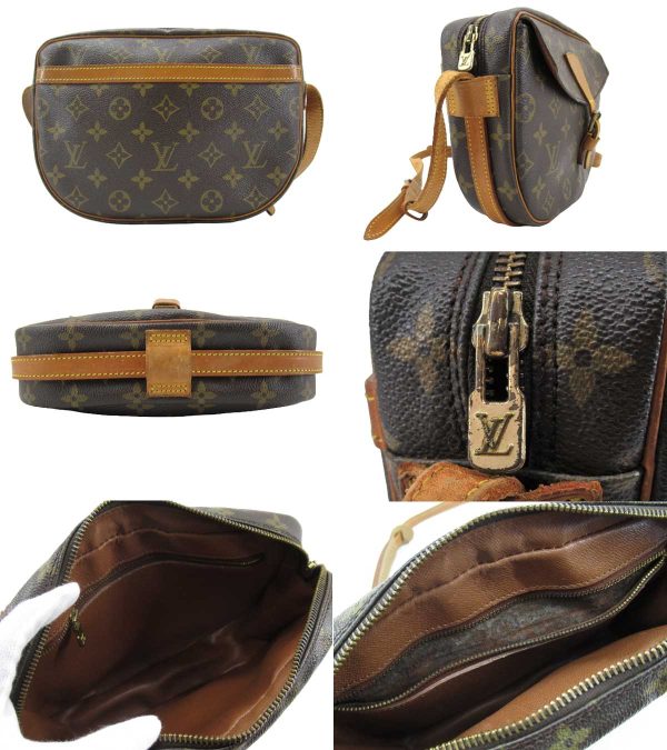 n49138 2 Louis Vuitton Monogram Genefeuille Crossbody Shoulder Bag Brown