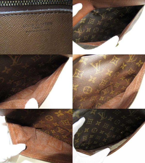 n49138 4 Louis Vuitton Monogram Genefeuille Crossbody Shoulder Bag Brown