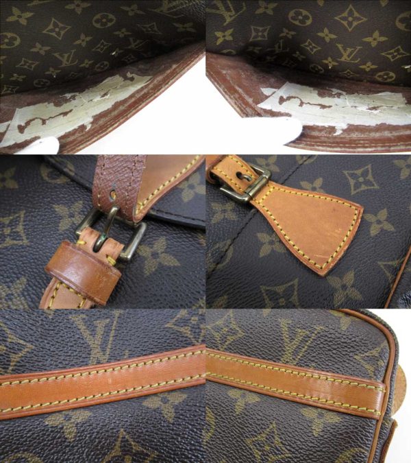 n49138 5 Louis Vuitton Monogram Genefeuille Crossbody Shoulder Bag Brown