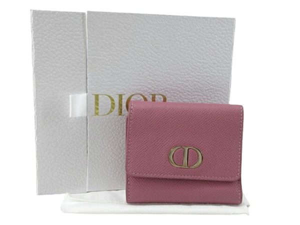 n49252 1 Christian Dior 30 Montaigne Lotus Wallet Pink