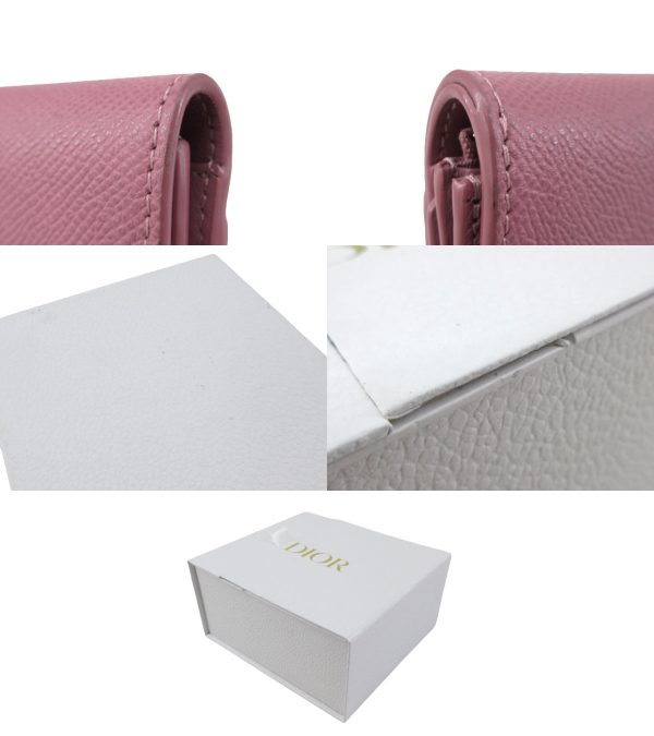 n49252 6 Christian Dior 30 Montaigne Lotus Wallet Pink