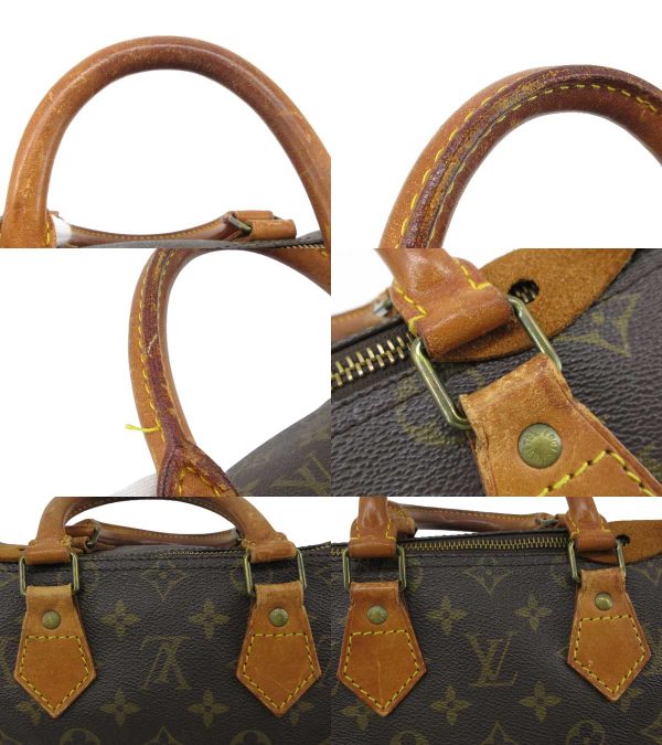 n49258 5 Louis Vuitton Monogram Speedy 25 Mini Handbag Brown