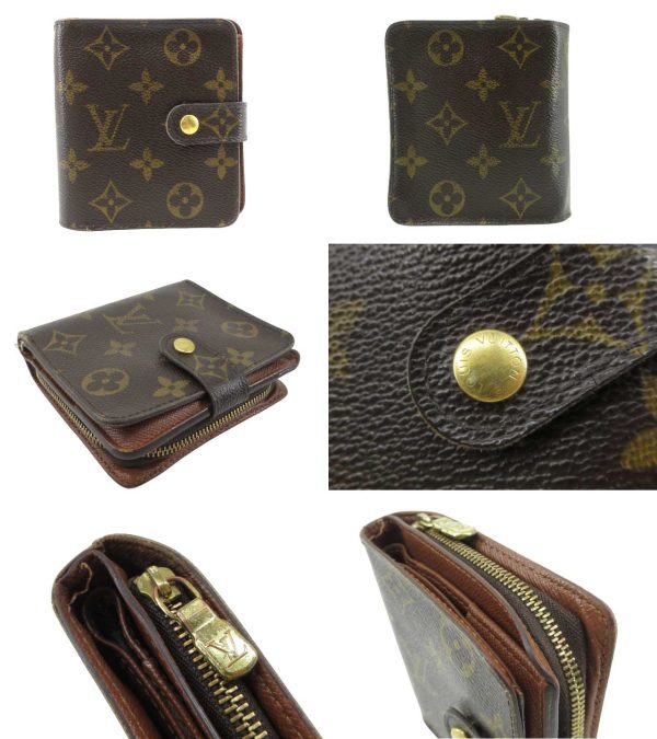 n49262 2 Louis Vuitton Monogram Zip Wallet Brown