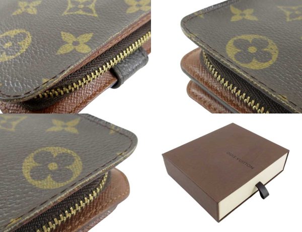 n49262 6 Louis Vuitton Monogram Zip Wallet Brown