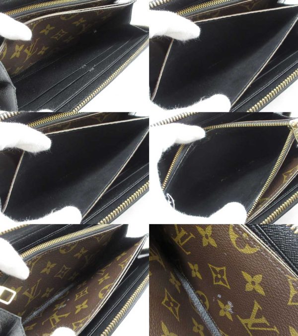 n49265 3 Louis Vuitton Monogram Zippy Wallet Retiro Brown Noir