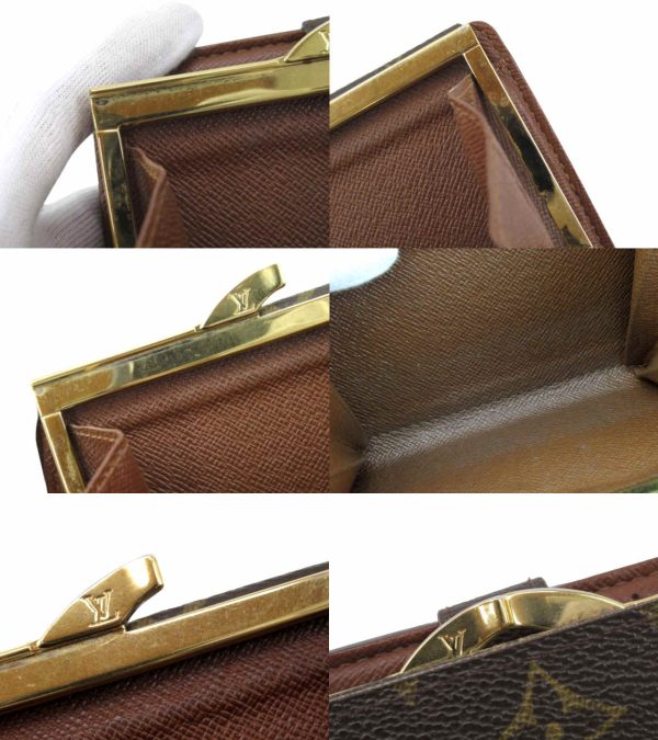 n49316 3 Louis Vuitton Monogram Portomone Viet Viennois Wallet Brown