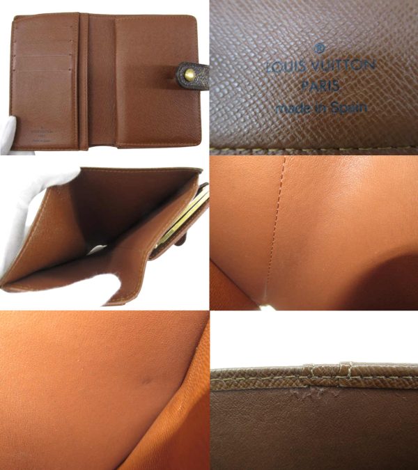 n49316 4 Louis Vuitton Monogram Portomone Viet Viennois Wallet Brown