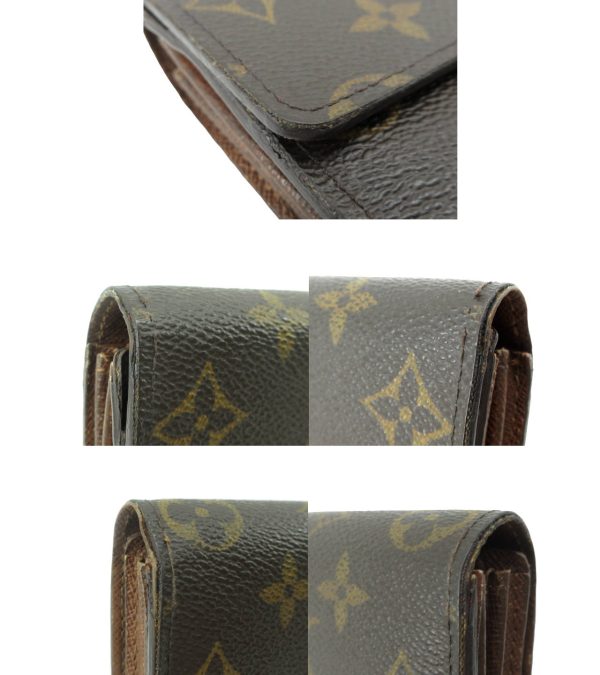 n49319 6 Louis Vuitton Monogram Portefeuille Sara Model Long Wallet Brown