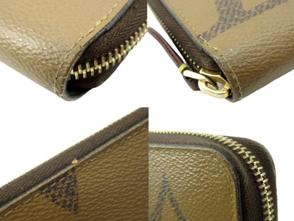 n49467 4 Louis Vuitton Monogram Giant Reverse Zippy Wallet Brown