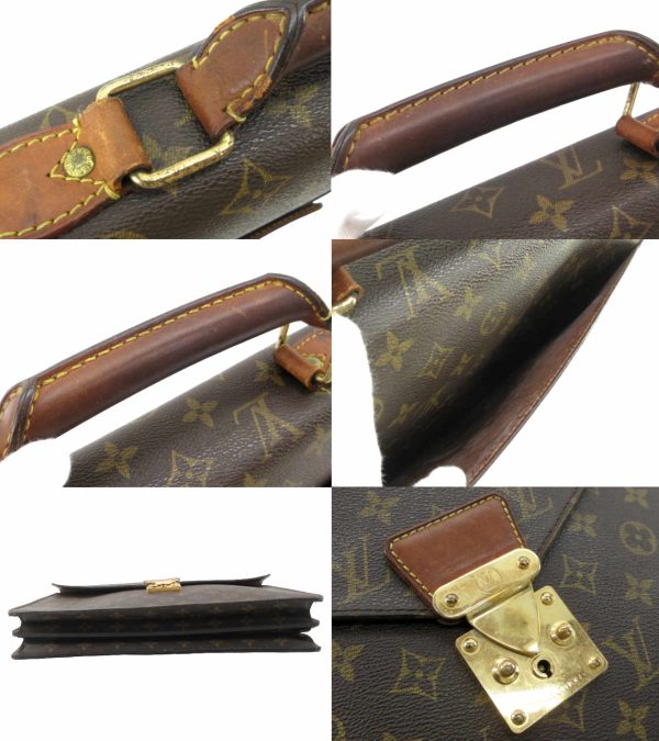 n49471 3 Louis Vuitton Monogram Conseil Briefcase Brown