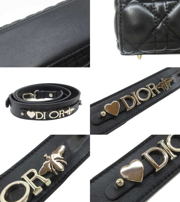 n49542 7 Christian Dior Dior 2WAY Shoulder Bag Black