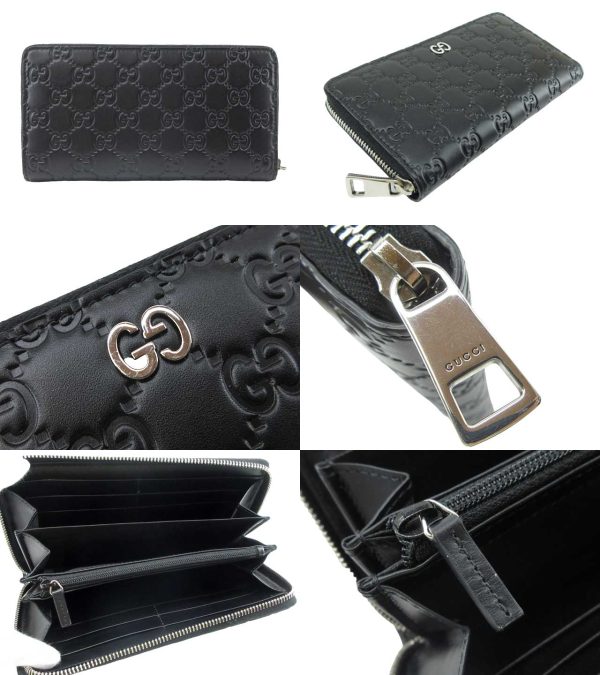 n49546 2 Gucci Guccisima Dorian Long Wallet Black