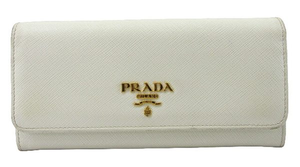 n49547 1 Prada Saffiano Multicolor Long Wallet White