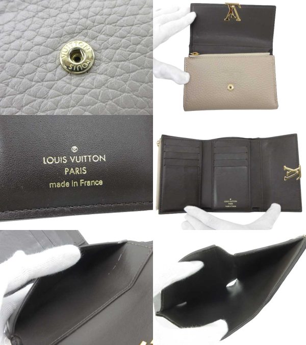 n49568 3 Louis Vuitton Taurillon Portefeuille Capucines Wallet Galle