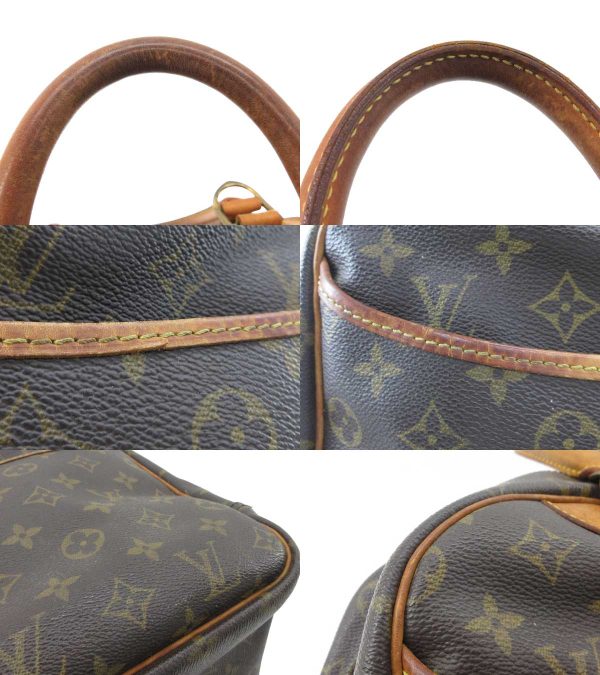 n49570 7 Louis Vuitton Monogram Deauville Bowling Vanity Handbag Brown