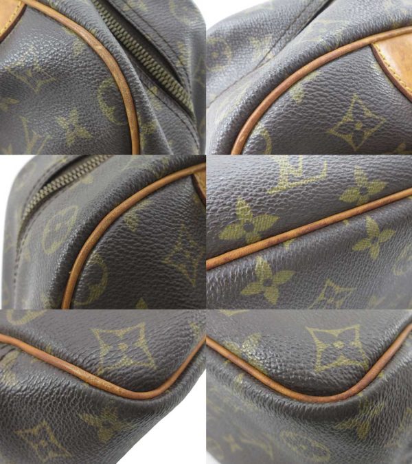 n49570 8 Louis Vuitton Monogram Deauville Bowling Vanity Handbag Brown