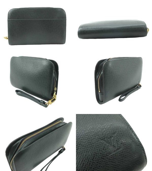 n49571 2 Louis Vuitton Taiga Baikal Clutch Pouch Epicea