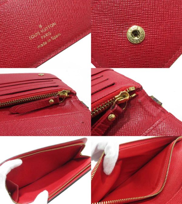 n49666 3 Louis Vuitton Portefeuille Insolites Long Wallet Rouge