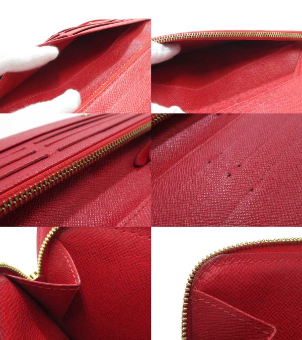 n49666 4 Louis Vuitton Portefeuille Insolites Long Wallet Rouge