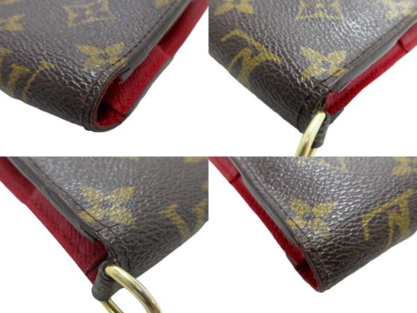 n49666 6 Louis Vuitton Portefeuille Insolites Long Wallet Rouge