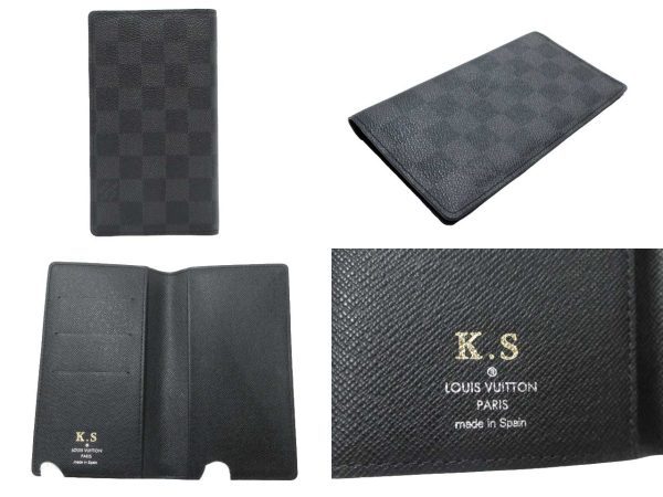 n49671 2 Louis Vuitton Damier Graphite Agenda Posh Notebook Black