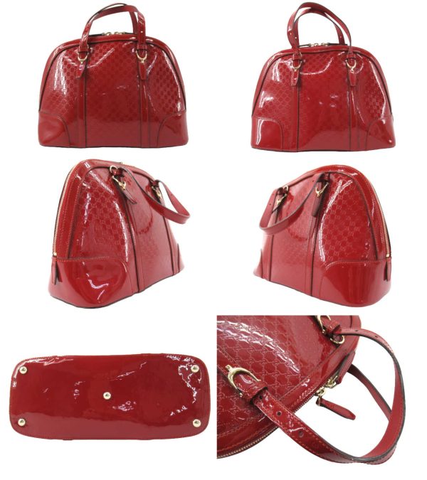 n49764 2 Gucci Nice Micro Guccissima Shoulder Bag Red