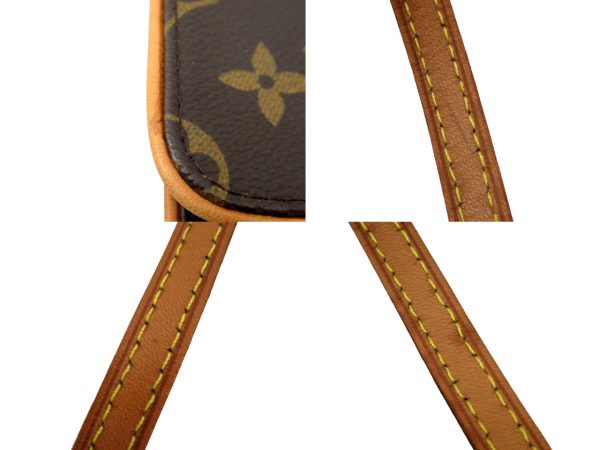 n49768 5 Louis Vuitton Monogram Pochette Twin GM Shoulder Bag Brown