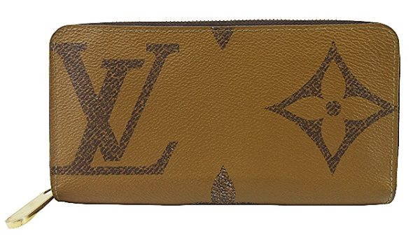 n49769 1 Louis Vuitton Monogram Giant Reverse Zippy Wallet Brown