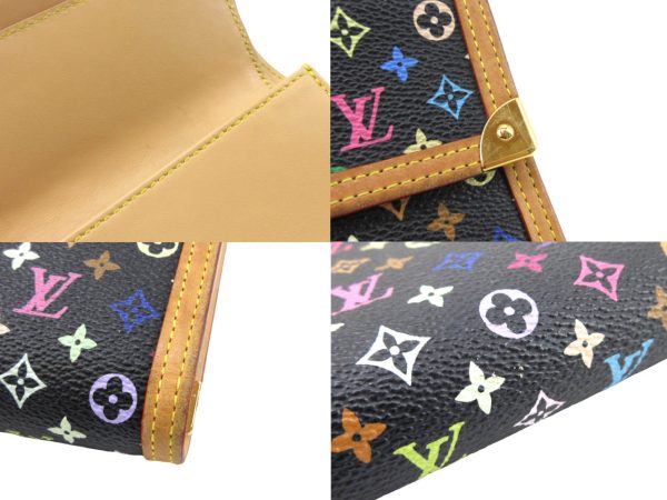 n49771 4 Louis Vuitton Monogram Multicolor Porto Tresor Long Wallet Noir