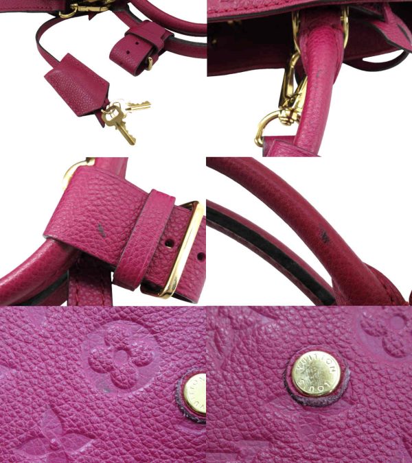 n49773 6 Louis Vuitton Monogram Empreinte Montaigne BB 2WAY Shoulder Bag Grape