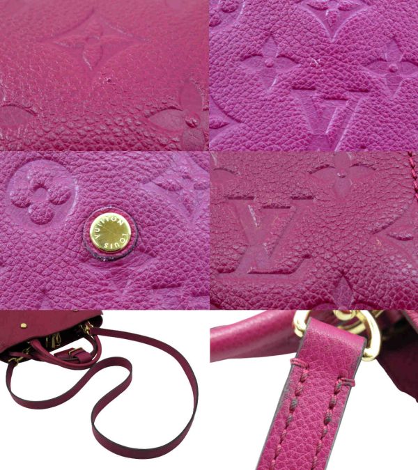 n49773 7 Louis Vuitton Monogram Empreinte Montaigne BB 2WAY Shoulder Bag Grape