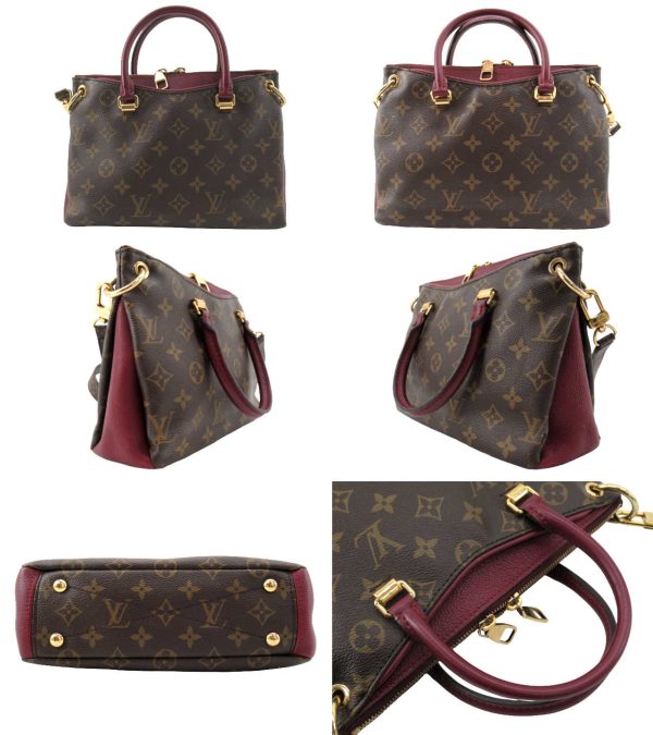 n49774 2 Louis Vuitton Monogram Pallas BB 2WAY Crossbody Shoulder Bag Leysin