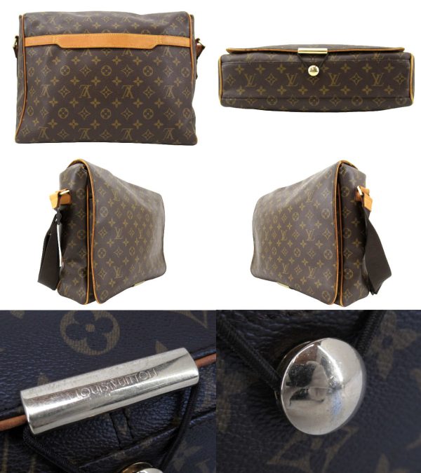 n49776 2 Louis Vuitton Monogram Aves Crossbody Shoulder Bag Brown