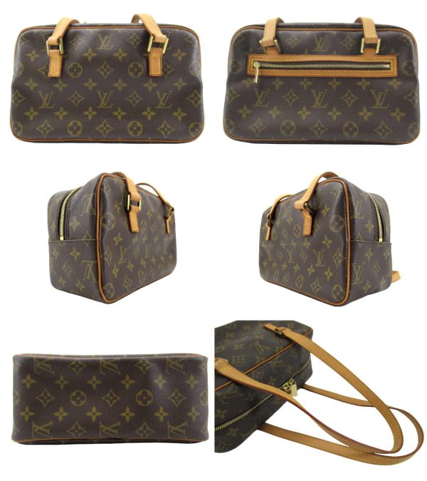 n49910 2 Louis Vuitton Monogram Cite MM Shoulder Bag Brown