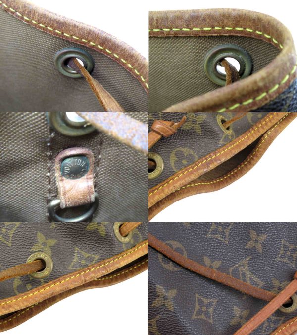 n49912 4 Louis Vuitton Monogram Noe Drawstring Shoulder Bag Brown